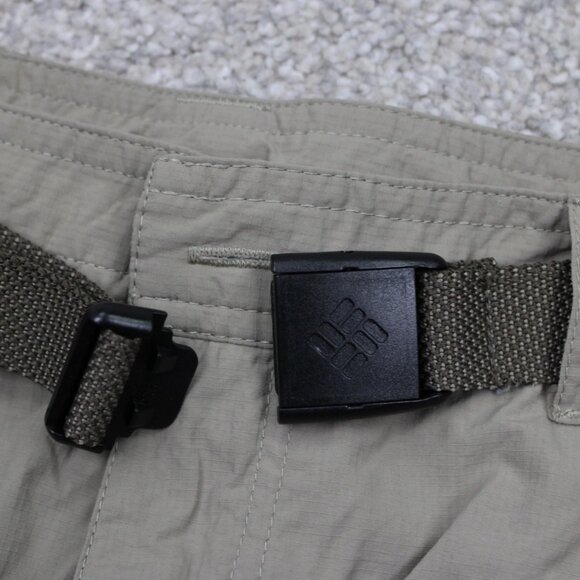 Columbia Silver Ridge Convertible Pants Mens 38x32 Beige Belted Cargo Omni-Shade - Picture 10 of 16